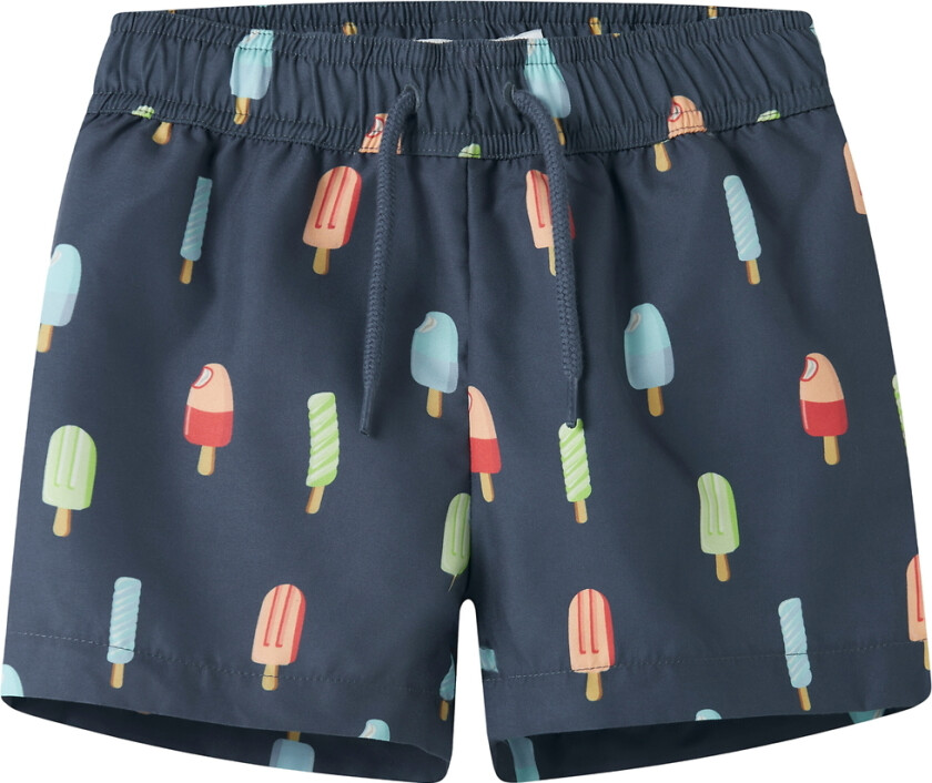 Badeshorts - NmmZice - Vintage Indigo - - 6 år (116) - Badetøy