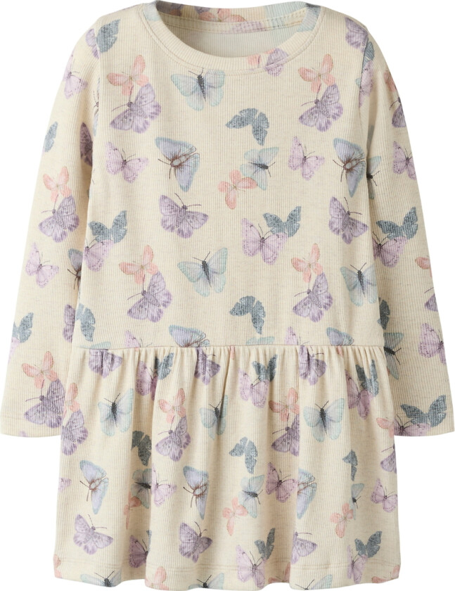 Kjole - NmfFilua - Peyote/MELANGE - - 2 år (92) - Kjole