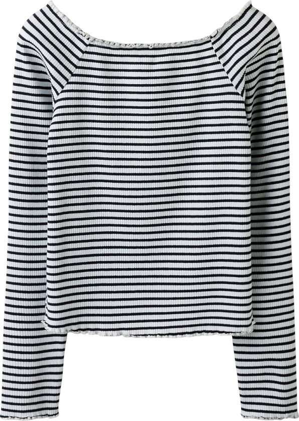 Genser - NkfForta - Rib - Navy Blazer/Bright White - - 7-8 år (122-128) - Genser