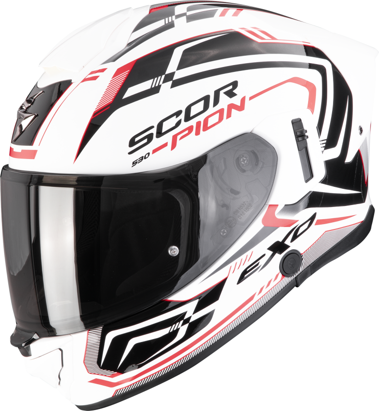 Helhjelm Scorpion EXO-530 Air Slope Hvit/Svart/RødM