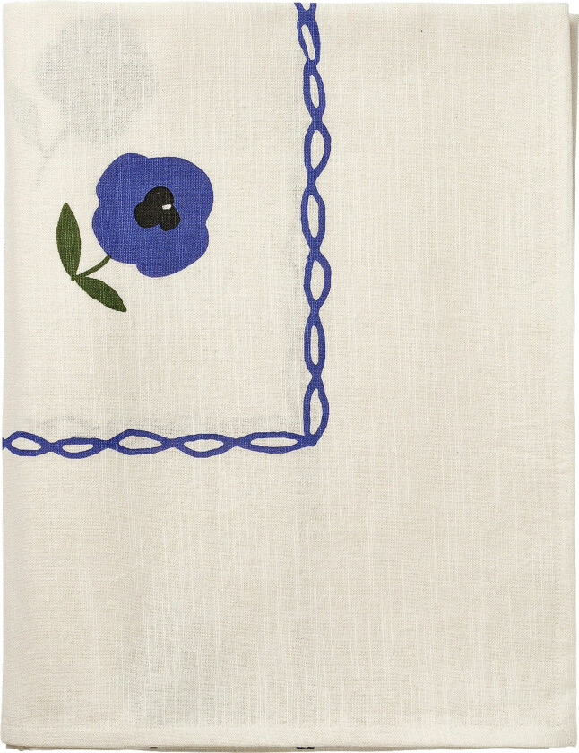 Pansy Duk Madelen Möllard x 150x250 Cm - Duker & Løpere Bomull Blå - T1015025001SS26-451