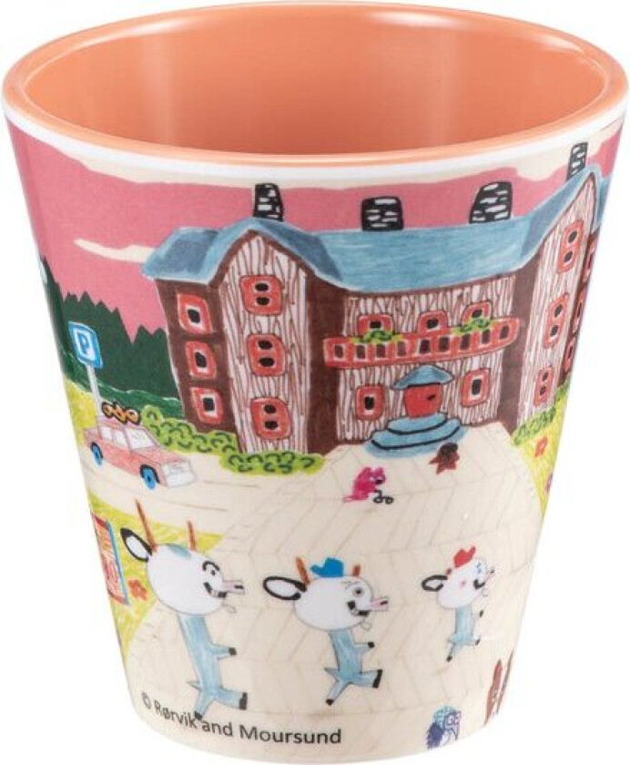 Bukkene Bruse drikkebeger 30 cl skogens ro rosa