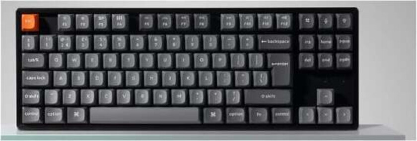 K8 MAX - keyboard - QMK mechanical fully assembled - 80% TKL - QWERTY - Nordic Input Device - Tastatur - Nordisk - Grå