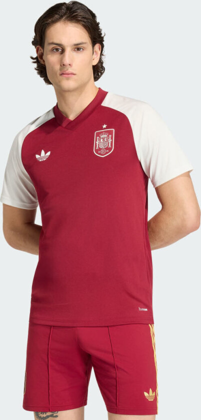 Spania Trenings T-skjorte Pre Match Borte World Cup 2026 - Burgund - adidas, størrelse Medium