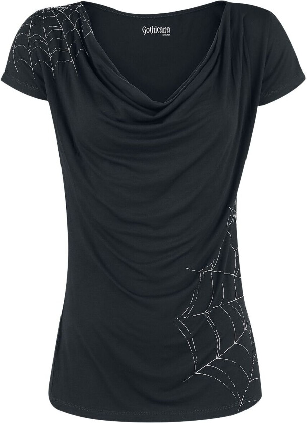 Goth T-skjorte - Emma - S til 5XL - Damer - svart