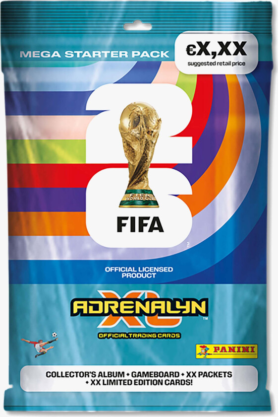XL FIFA World Cup 2026 Samlekort Mega Starter Pack - Kortspill & Memory - Plast