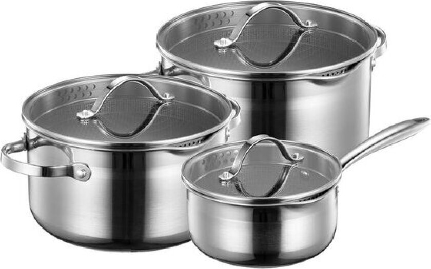 Optimal grytesett 3 deler 1,5/3,2/4,6L keramisk