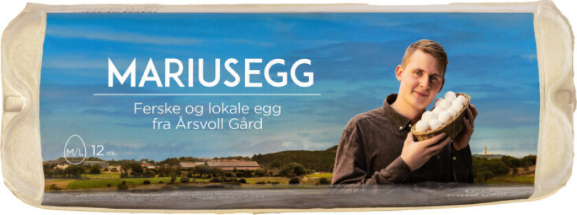 Mariusegg M/L 12stk Gård