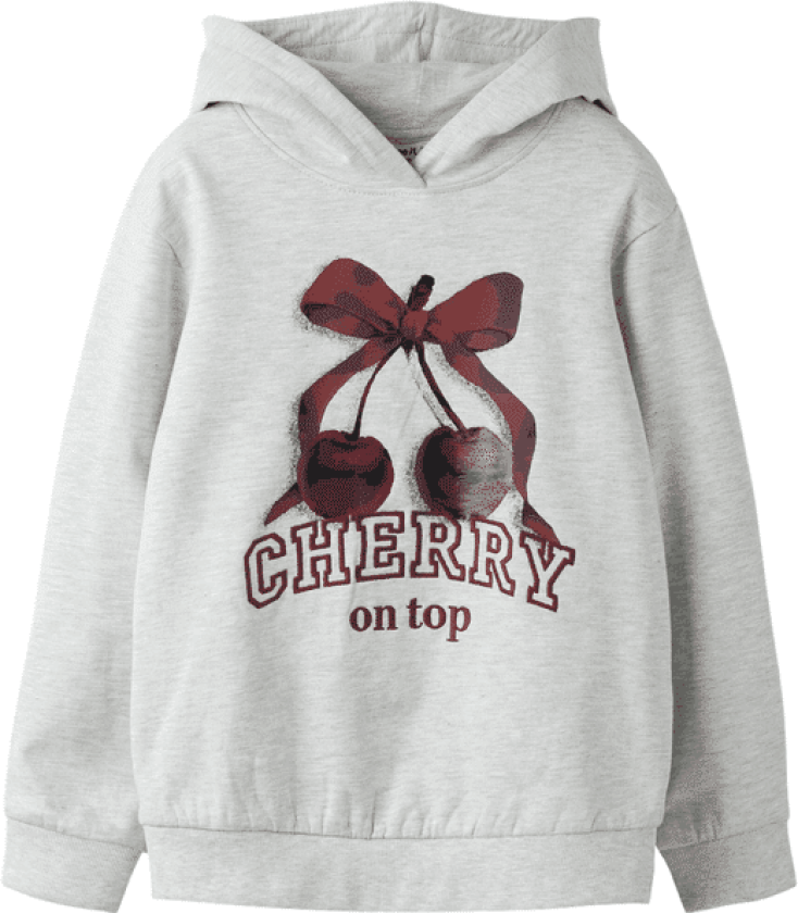 Name It Nkffionala hettegenser til barn, Light Grey Melange