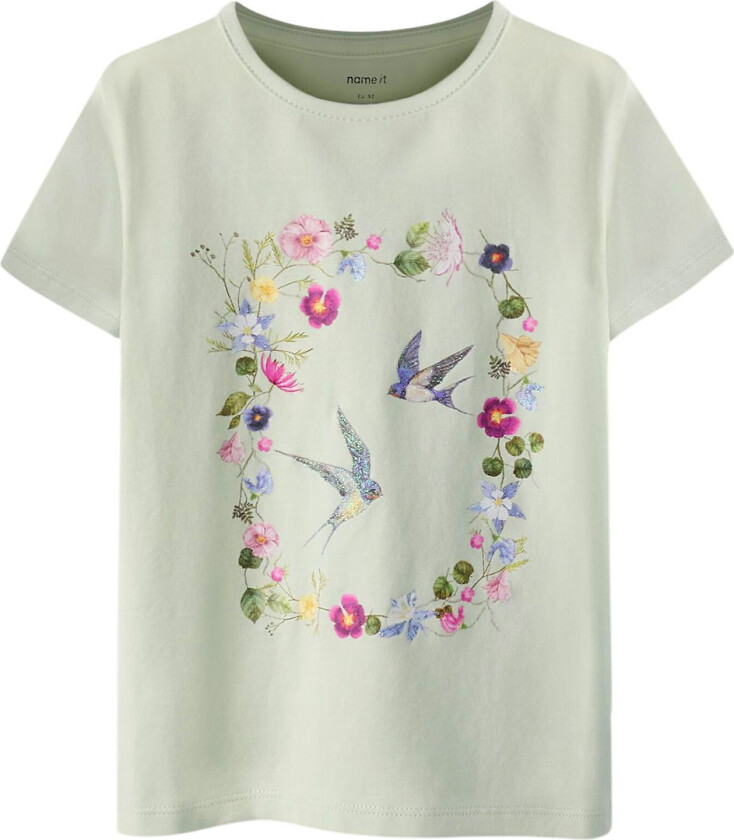 T-skjorte - NmfFalcana - Pale Aqua - - 4 år (104) - T-skjorte