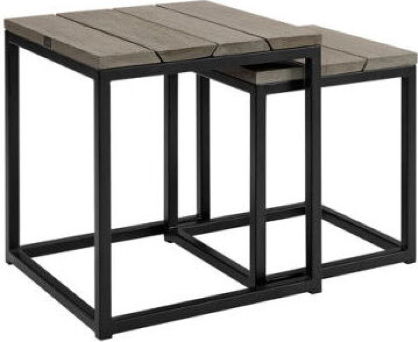 Anson sidobord charcoal 2-set