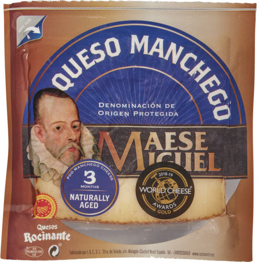 Manchego Berømt spansk fastost av fåremelk, med mange bruksområder.