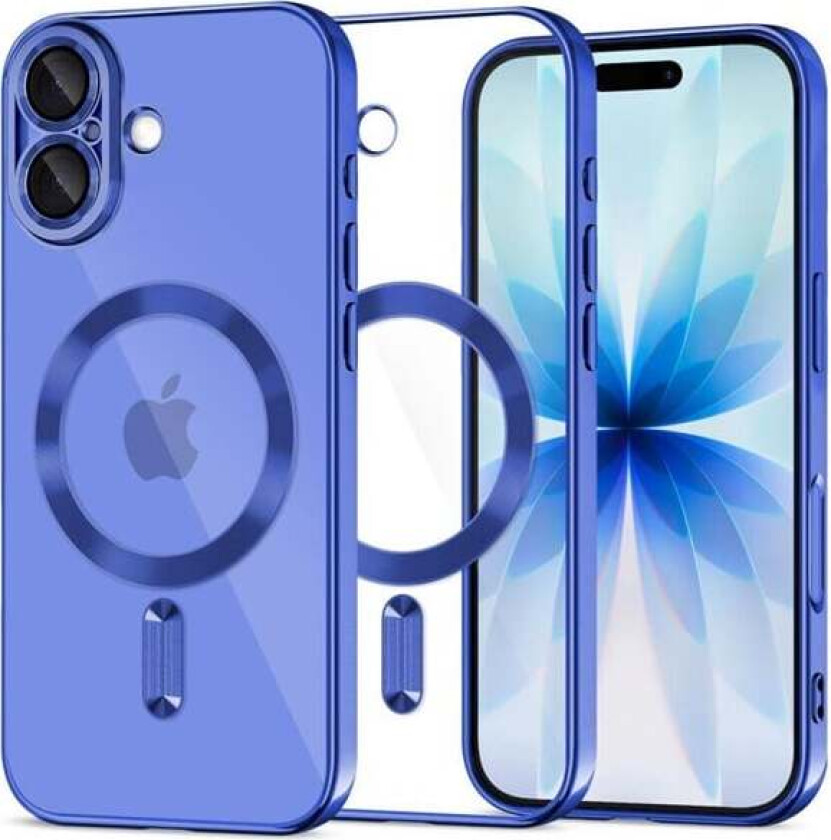 MagFlex MagSafe Case for iPhone 17 - Clear and Navy Blue