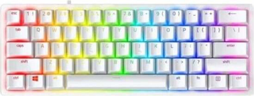 Huntsman V3 Pro Mini (60%) - Analog Optical Gen-2 - Gamingtastatur - Uten numpad - Engelsk (USA) - Hvit