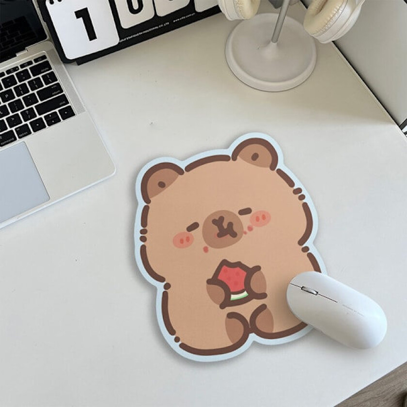 Sklisikker Musematte Capybara Datamaskintastatur Sklisikker Skrivebordsmatte A4