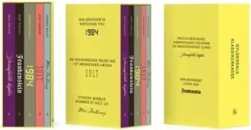 s klassikerkasse | Emily Brontë George Orwell Virginia Woolf Knut Hamsun Mary Shelley | Språk: Dansk