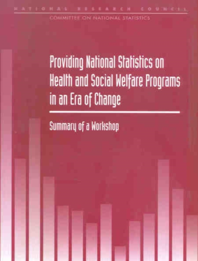 Providing National Statistics on Health and Social Welfare Programs in an Era of Change Summary of a Workshop