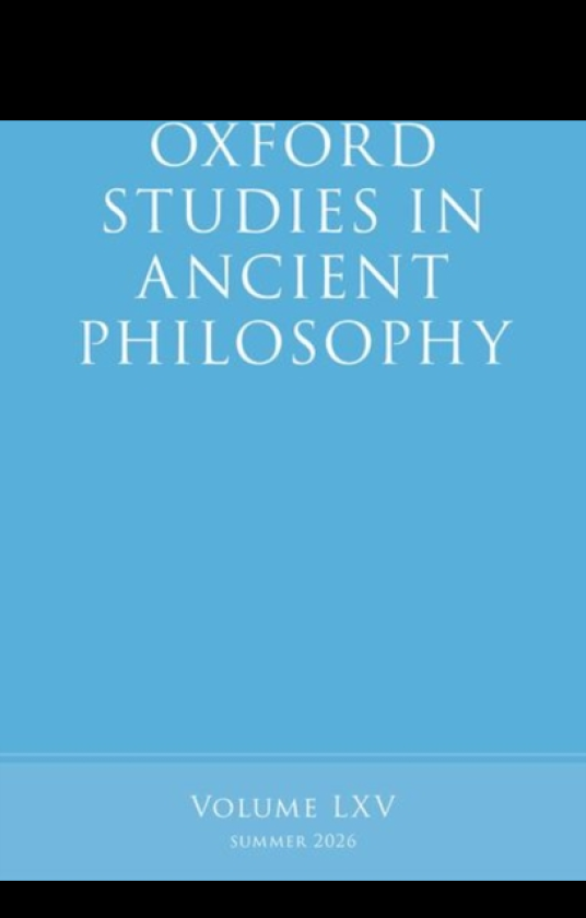 Oxford Studies in Ancient Philosophy Volume LXV