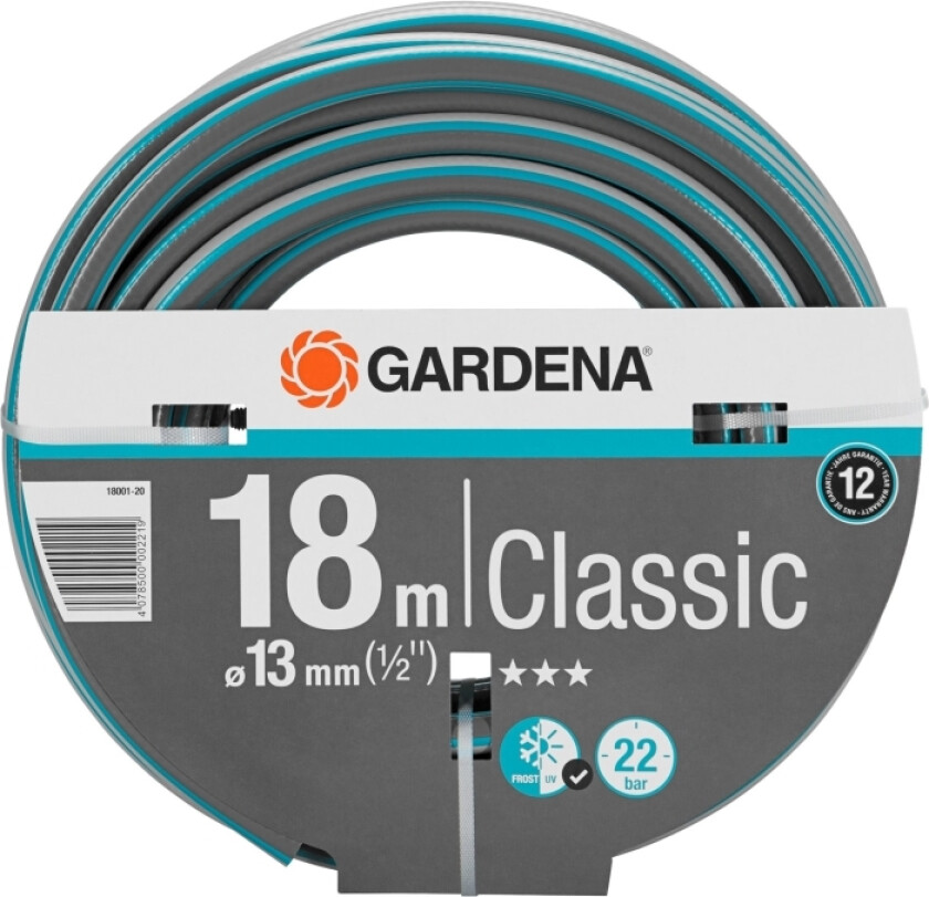 Hageslange Gardena Classic 1/2" 18m