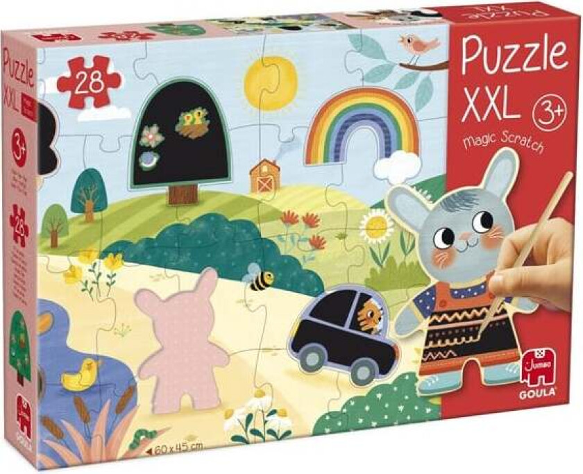 Goula Puzzle XXL Magic Scratch Puzzle - 27 pcs. Gulv