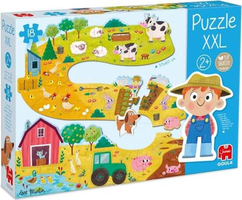 Goula Puzzle XXL Farm Animals - 18 pcs. Gulv