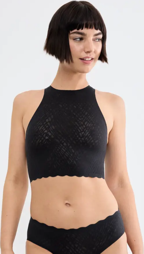 Zero Feel Bliss Crop Top - Sort - Dame - Topper og t-skjorter - Crop top