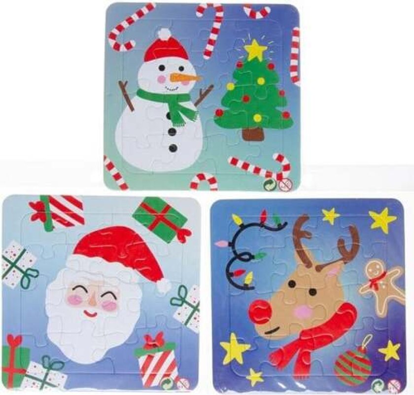 Mini Puzzle Christmas 16 pcs. Gulv