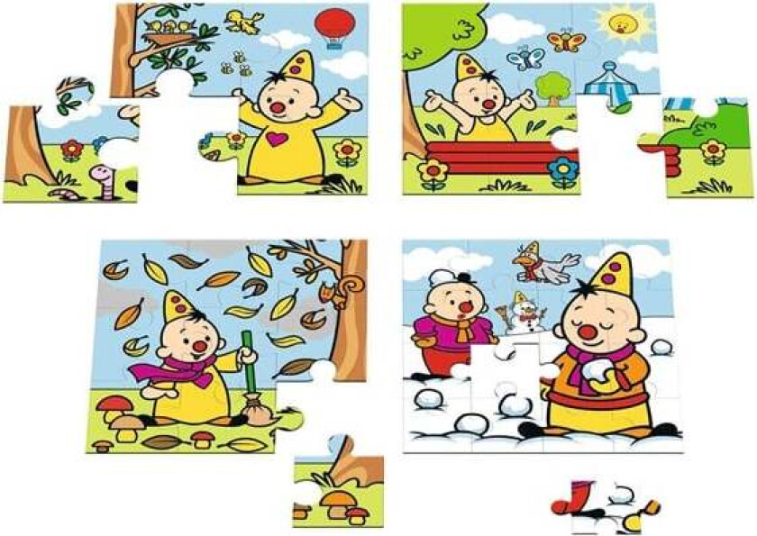 Bumba 4 in 1 Puzzle - Seasons Gulv