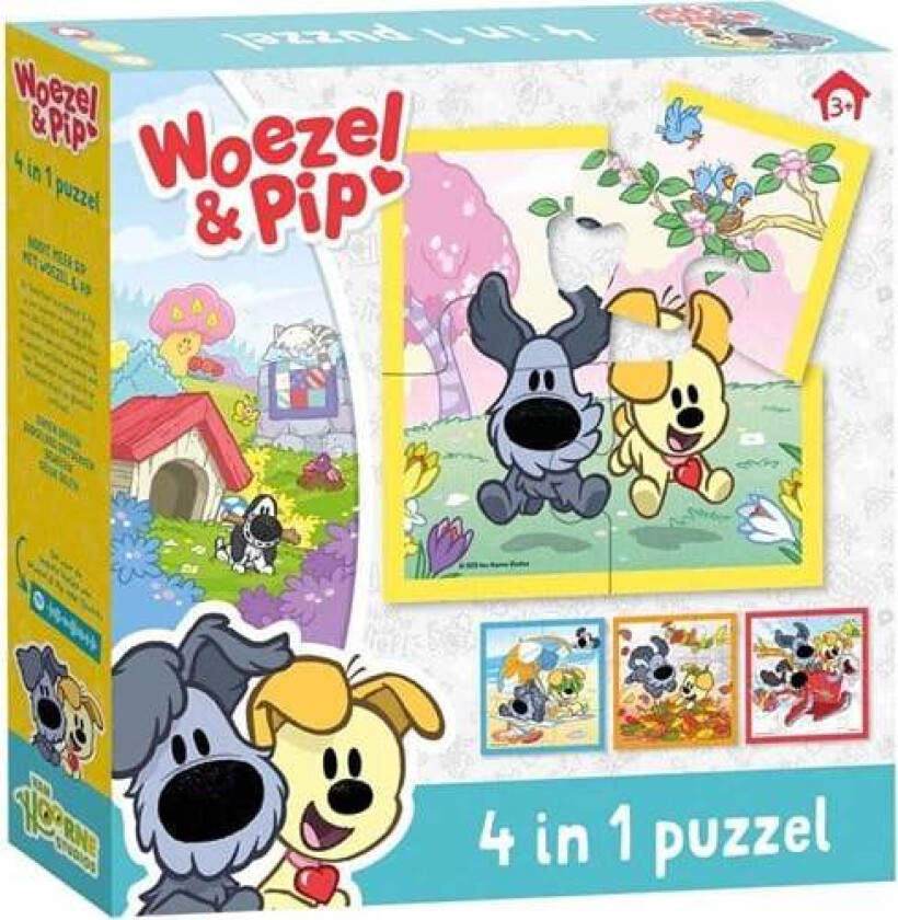 Woezel & Pip 4-1 Puzzle Gulv