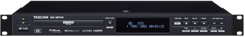 Tascam BD-MP4K 4K/UHD Blu-Ray Player