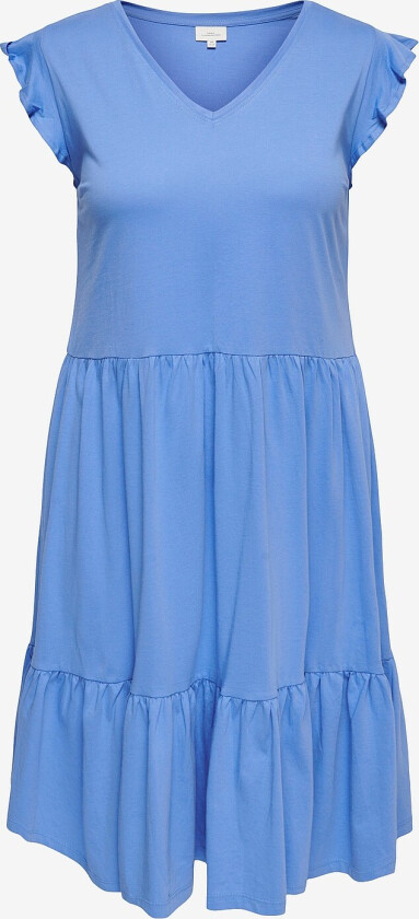 Kjole carMay Cap Sleeves Frill Dress - Blå