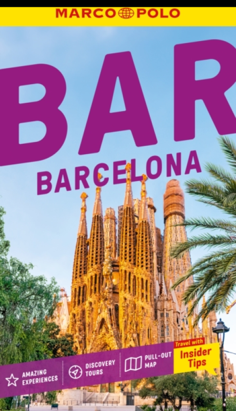 Marco Polo Barcelona Pocket Travel Guide Pullout Map | Local Knowledge | Covers: Sagrada Familia, La Rambla, Barri Gotic and more