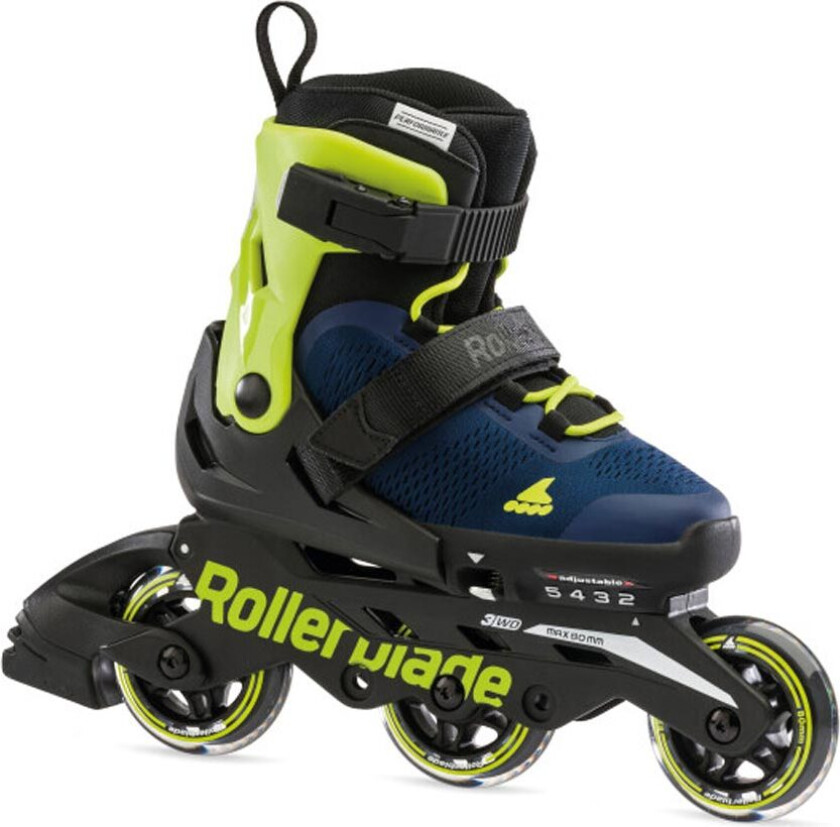 Microblade 3WD - Inline Rulleskøyter Blue Royal/Lime