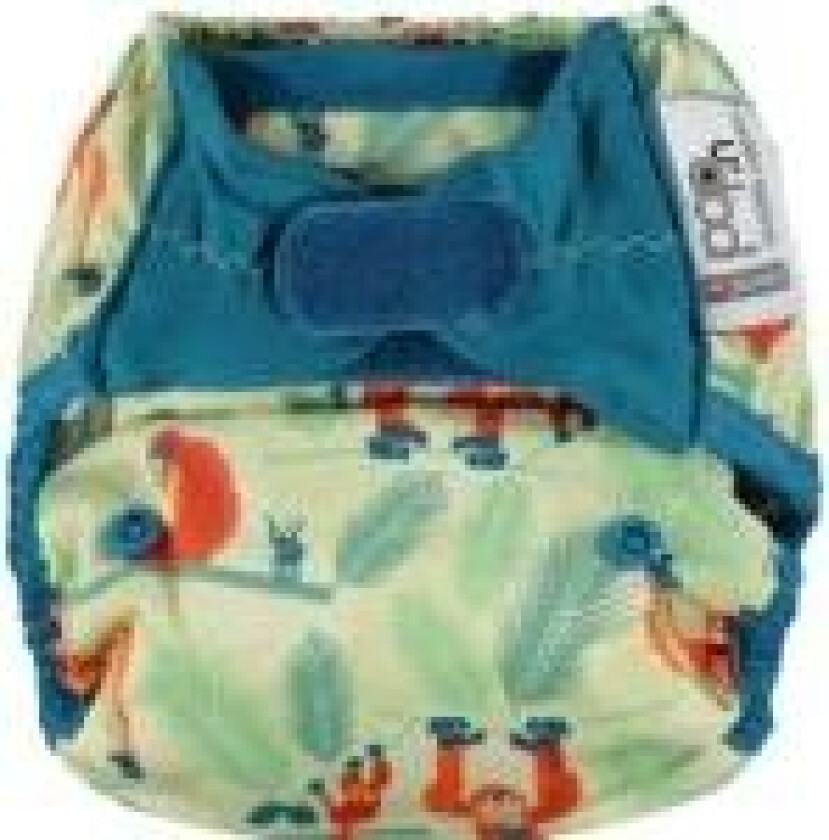 Lukk Caboo bleier Trekk, gjenbruksbleie med borrelås Orangutang 3-16 kg, 1 stk.