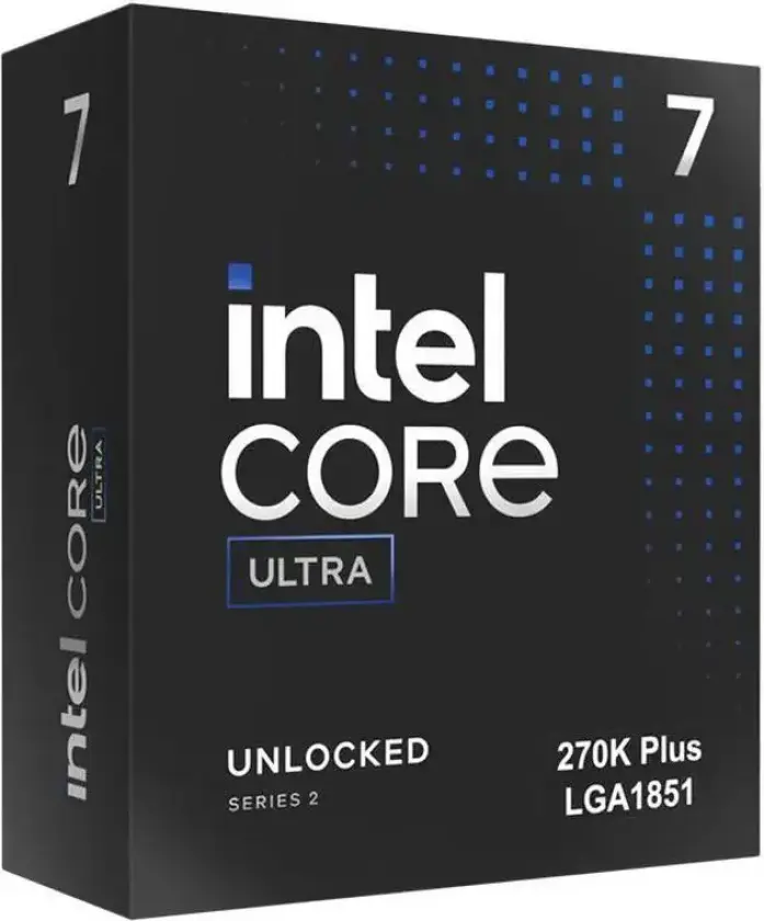 Bilde av Core Ultra 7 270K PLUS LGA1851 36MB Cache 5,5GHz retai