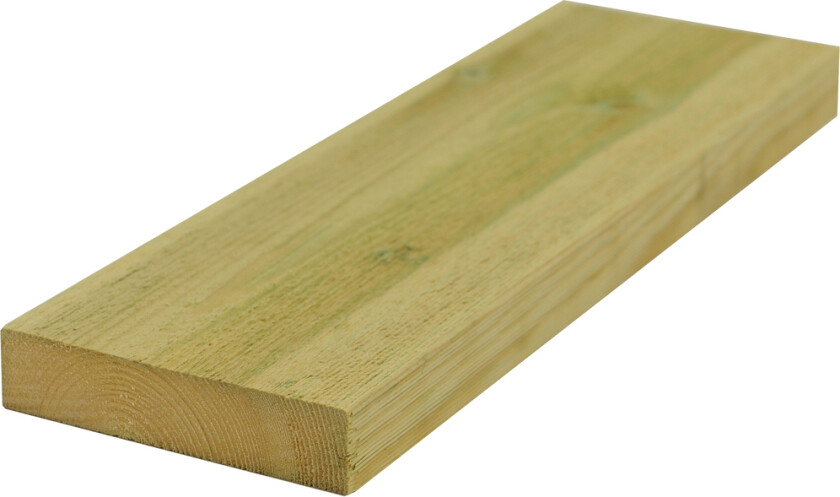 Kledning rektangulær cu impregnert furu 22x98 mm natur