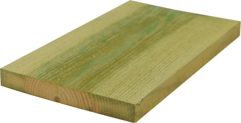 Kledning rektangulær cu impregnert furu 22x173 mm natur