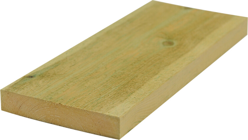 Kledning rektangulær cu impregnert furu 22x123 mm natur