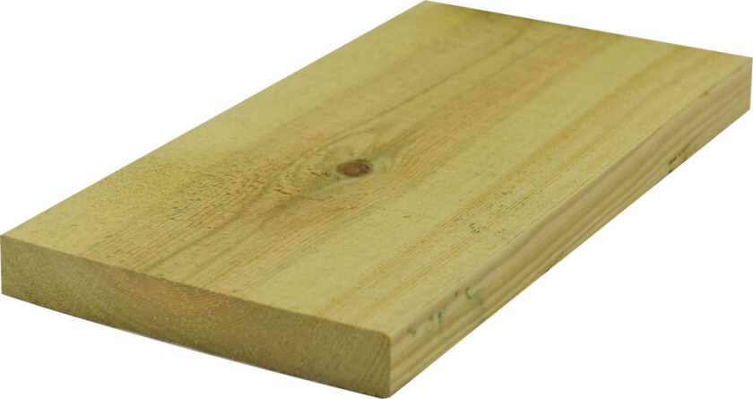 Kledning rektangulær cu impregnert furu 22x148 mm natur