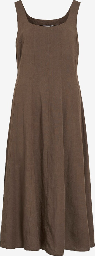 Kjole Vilineena Strap Midi Dress - Brun