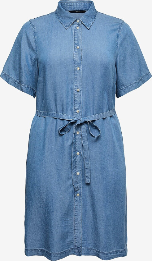 Skjortekjole vmcBree SS Short - Blå