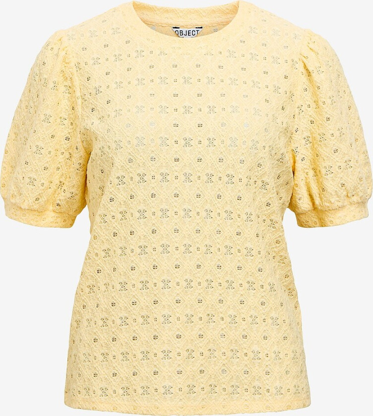 Topp objLaila S/S RE Top Noos - Gul