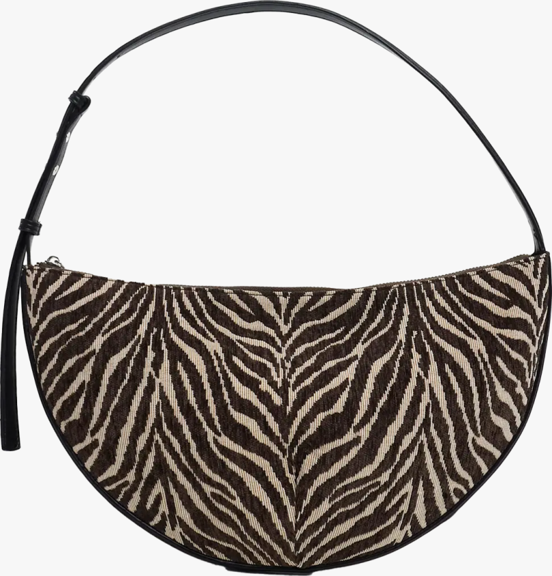 Curly Canvas Scoop Shoulder Bag - Flerfarget - Dame - Vesker - Skuldervesker