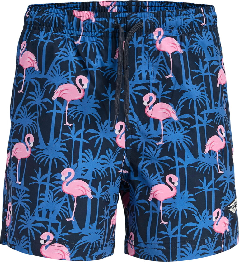 Badeshorts - JpstMaui - AOP - Navy Blazer - - 14 år (164) - Badetøy