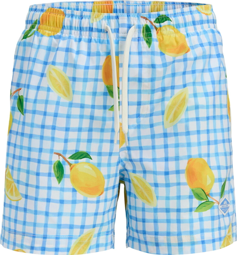 Badeshorts - JpstMaui - AOP - Star White - - 10 år (140) - Badetøy