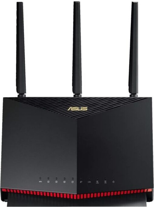 Asus RT-AX86U Pro trådløs ruter Gigabit Ethernet Dobbelbånd (2.4 GHz / 5 GHz) Sort