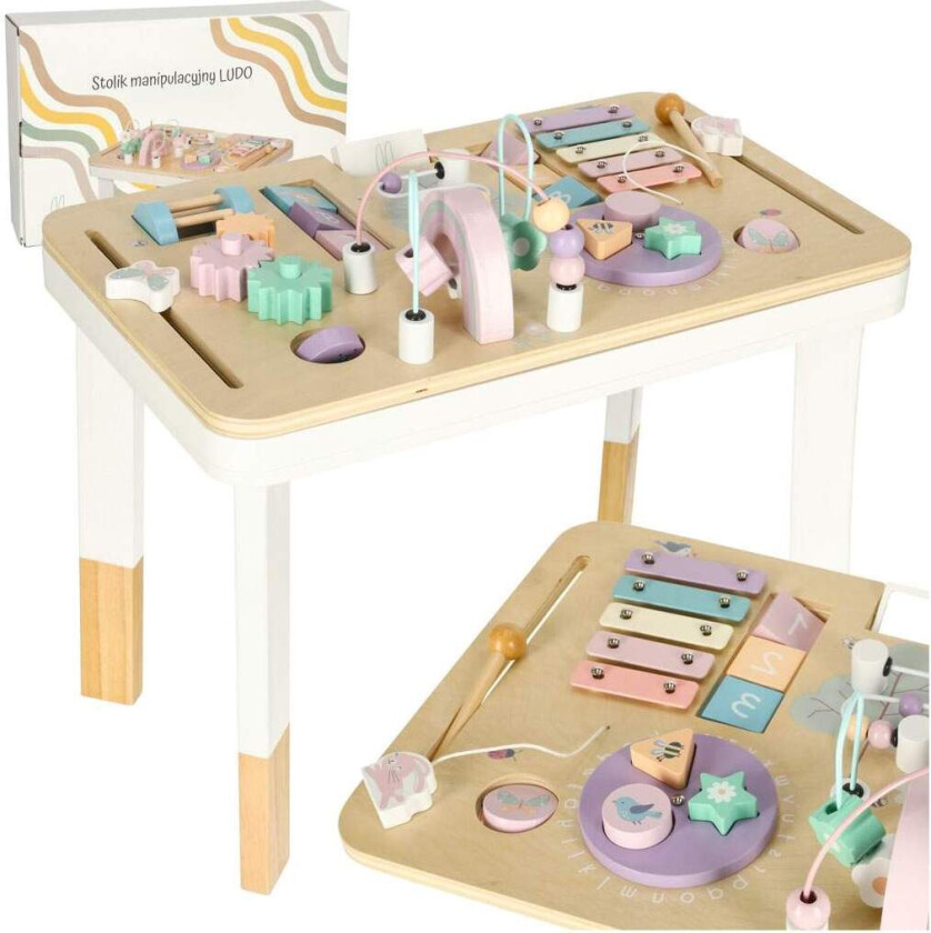 Lulilo montessori manipulasjonsbord i pastell
