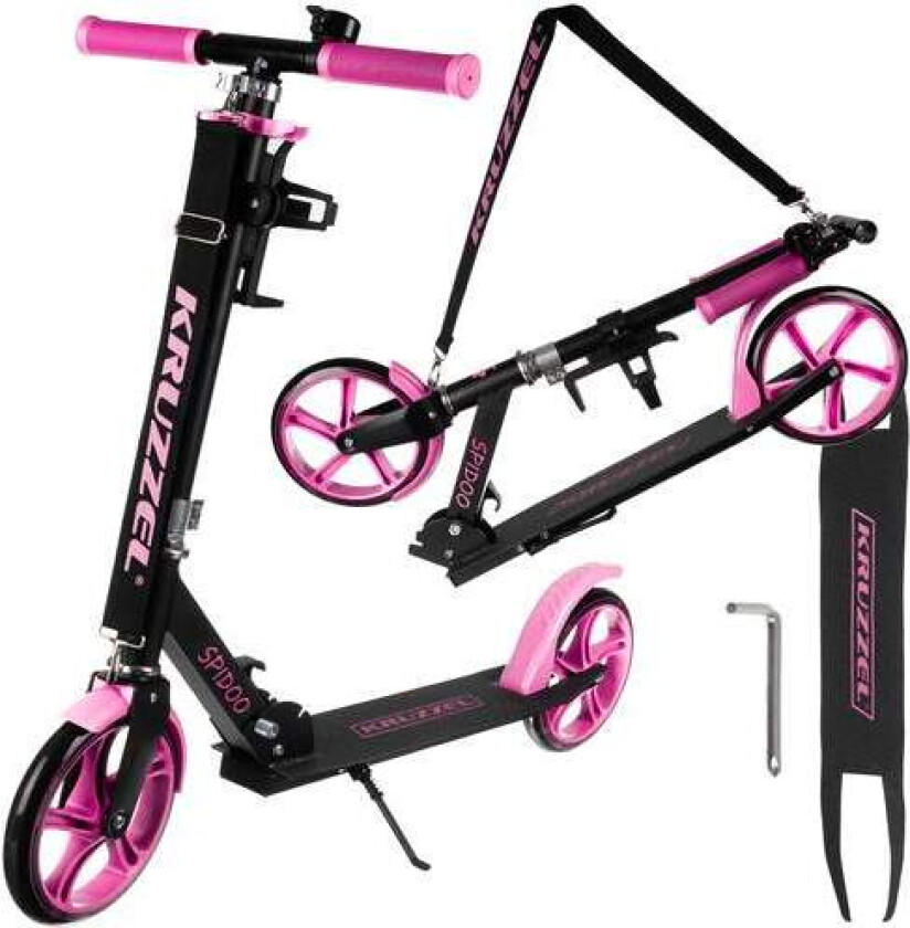 Spidoo sparkesykkel rosa Kruzzel 25628