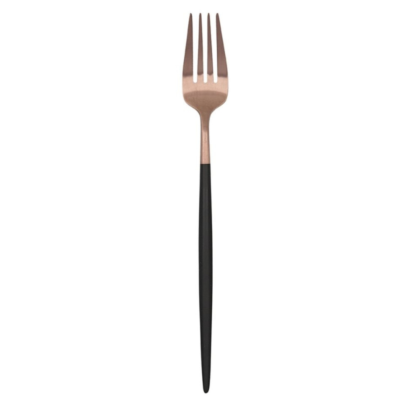 Gaffelsett Bidasoa Gio Black Copper Metal 12 kvantitet