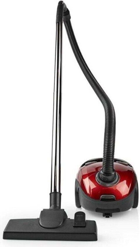 Nedis Støvsuger med pose   Med Bag   700 W   Støvkapasitet: 1.5 l   Kombi Pensel   aksjonsradius: 7 m   Hepa   Antrasitt / Rød